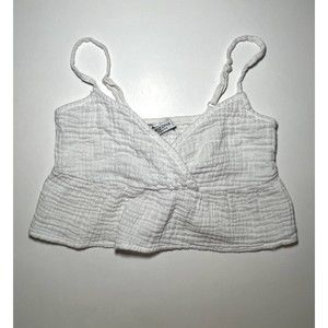 Arizona Jean Co White Crop Top I Size XS I 100% Cotton